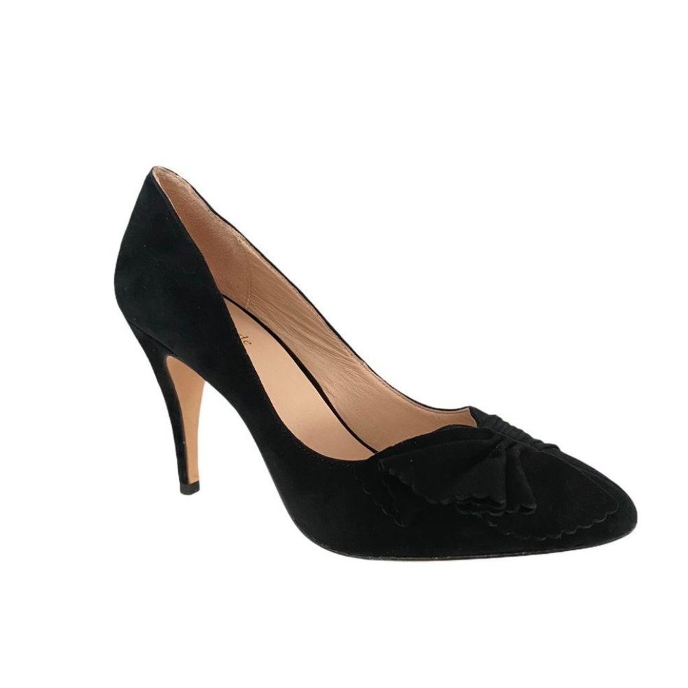 Kate Spade Alessia Black Suede Heel Pumps | Style and Comfort